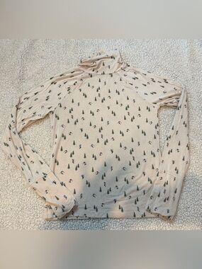 aerie Cream Turtleneck Long Sleeve